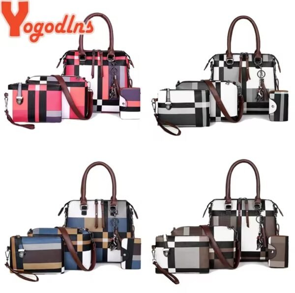 Plaid Handbag Sets