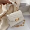 White Quilted Handbag
