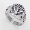Illuminati ring available in gold and silver (2-10days delivery)