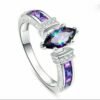 Elegant Multicolor Gemstone Ring