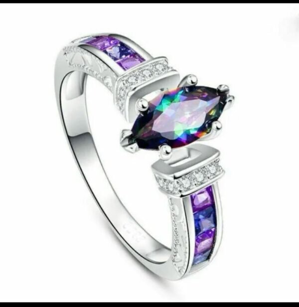 Elegant Multicolor Gemstone Ring