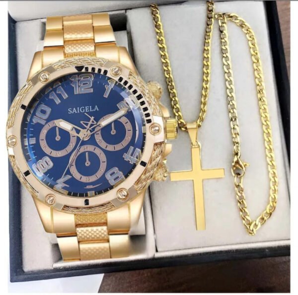 3pcs set watch, necklace and bracelet (doesn’t come with box)