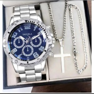 3pcs set watch, necklace and bracelet (doesn’t come with box)