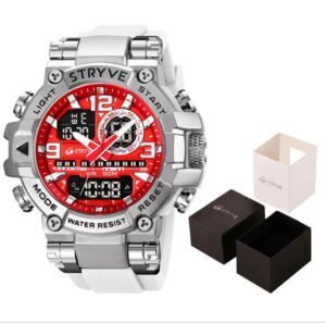 STRYVE Men’s digital sport watch available in different colors