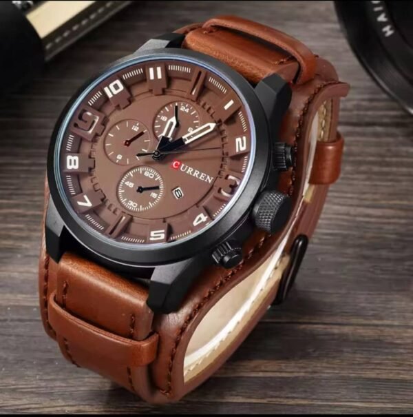 new watches CURREN Luxury Brand Men Watch Leather Strap Fashion Quartz-