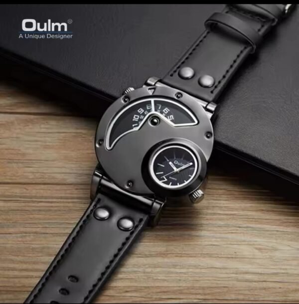 Oulm Dual Dial Wristwatch