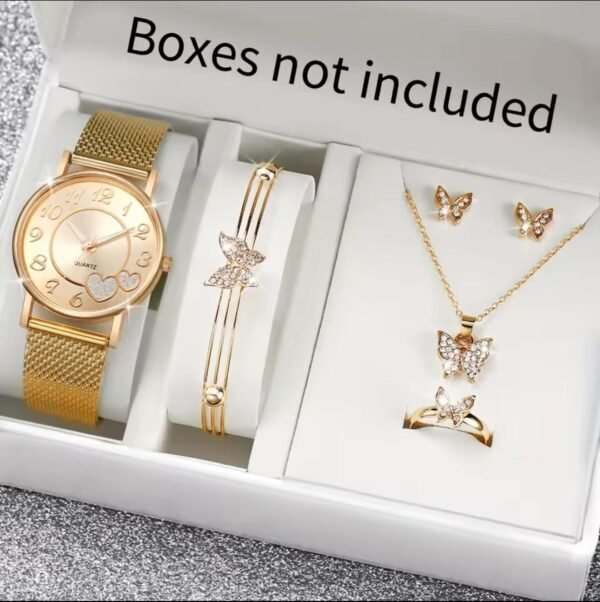 Butterfly Jewelry and Watch Set