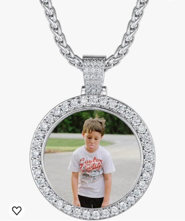 Custom Gold Photo Pendant (with your customized photo)