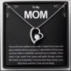 Heart-Shaped Pendant Necklacecomes customized with this words