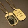Customized Photo and text necklace