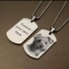 Customized Photo and text necklace