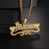 Gold Necklace with 'your name' Pendant