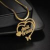 Gold Necklace with 'your name' Pendant