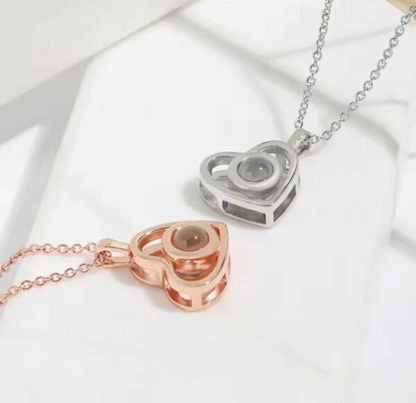 Heart Pendant Necklace with your photo