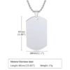 Stainless Steel Dog Tag Necklace (can be customized)