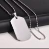 Stainless Steel Dog Tag Necklace (can be customized)