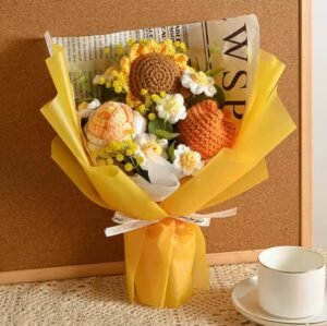 Handmade Crochet Flower Bouquet