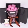 Artificial Rose Bouquet with Teddy Bear