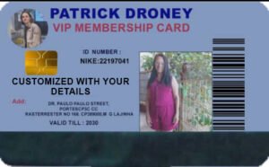 Customizable plastic VIP Membership Card with chip