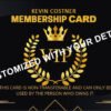Customized plastic Membership Card