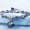 Elegant Blue Gemstone Bracelet