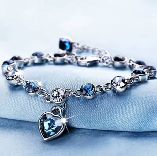 Elegant Blue Gemstone Bracelet