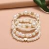 Elegant Pearl Bracelet Set
