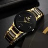 Elegant Gold and Black Watch