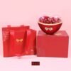 Blue Heart-Shaped Gift Set