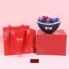 Blue Heart-Shaped Gift Set